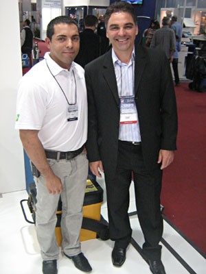 Marcelo de Assis Garcia, da Alimaq, e Carlos Parreira, executivo de negócios da Revista P&S